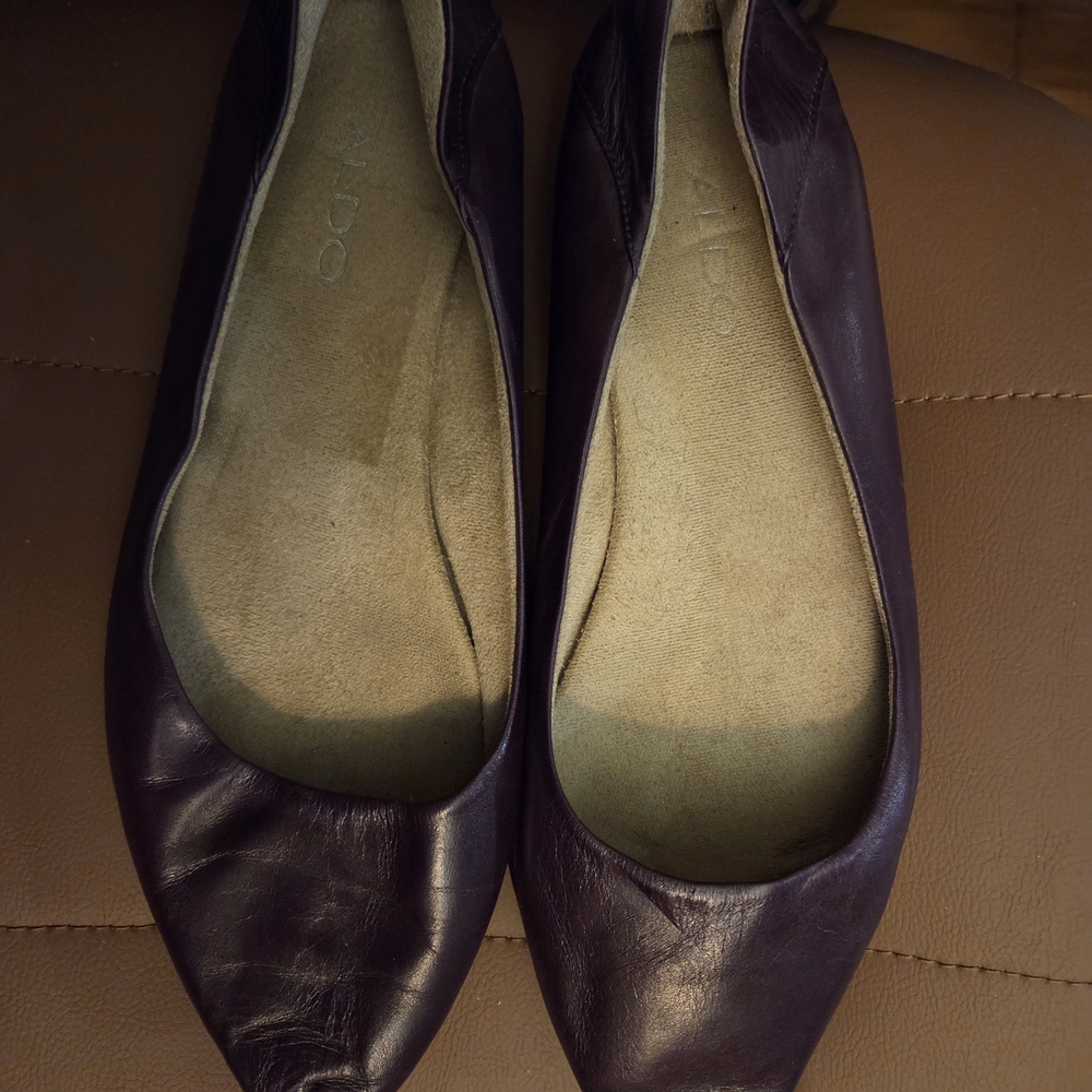 Aldo Women's Dark Purple Flats